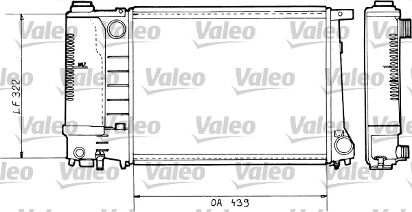 VAL-730365 Su Radyatoru Bmw E34 E36 M40 M42 M43 M44  Man Klimasiz