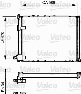 VAL-730548 Radyator Safrane 2.5 Turbo D