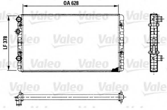 ORİS MVW101 Mekanik Su Radyatörü Vw Golf Iii 2.9i 91-Manuel Şanzuman 627x377x34 Aluminyum