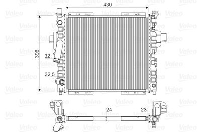 VAL-730969 Radyator Twingo Ac