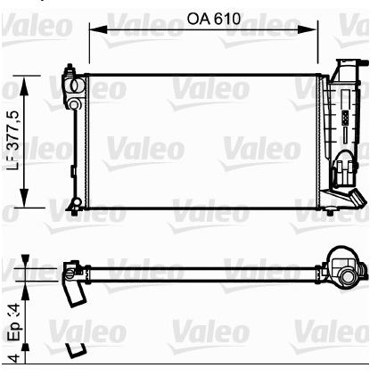 VAL-730985 Radyator Psa 306 D+Ac