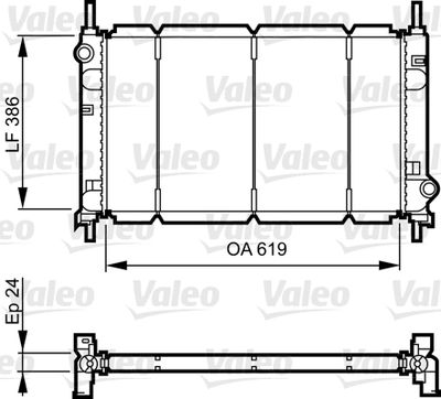 VAL-731011 Su Radyatoru Mondeo I-Ii 1.6 1.8 2.0 ( Klimali )