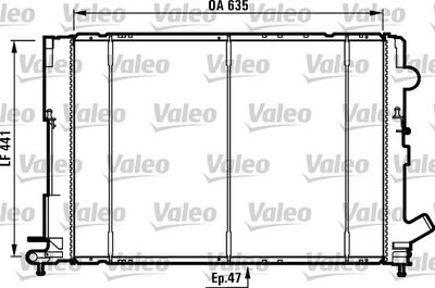 16-3527B Su Radyatoru Brazing Renault Laguna I (B56,556) 1.8i M-T 1993-2001