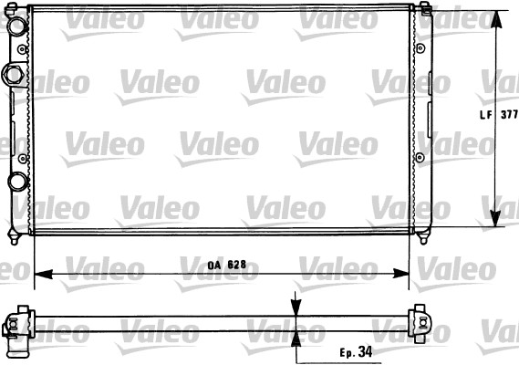 KALE.İ346050 Su Radyatör Vw Polo Iv 1.4i/1.6i/1.7sdi/ 1.9sdi/Tdi/1.4d Al/Pl/Brz