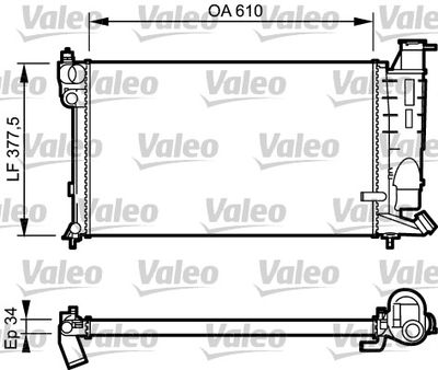 VALEO.731391 Radyatör Peugeot 306