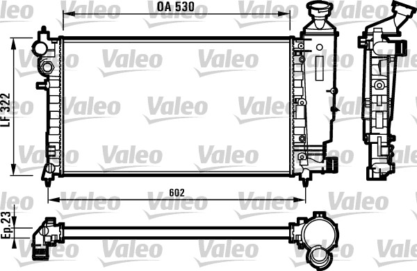 KALE-351845 Radyator Saxo 01=> 106 Ii 1.1-1.4-1.6 95=> Al Mknk