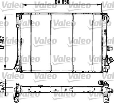 KALE-0538381AB Radyator Laguna Espace Ii 2.2tdi Al/Pl/Brz