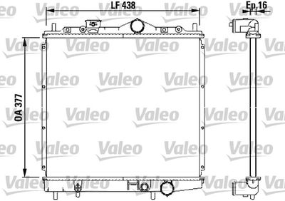 KLR-362500 Motor Su Radyatoru Mitsubishi Colt Lancer 1990-1995 Manuel