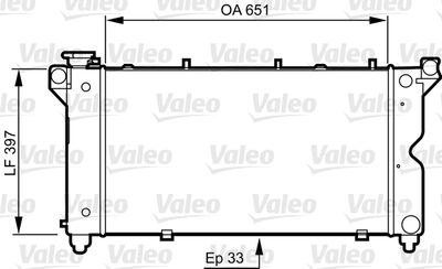 16-1228B Su Radyatoru Brazing Chrysler Voyager 2.4, 3.0, 3.3, 3.8 1996-2001 A-T