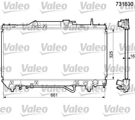 16-4319B Su Radyatoru Brazing Toyota Carina E (St191) 2.0i A-T 1992-1997