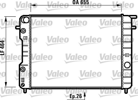 NIS-63072A Su Radyatoru Brazing Opel Omega B 2.0-2.2-2.5 Benzinli Otomatik