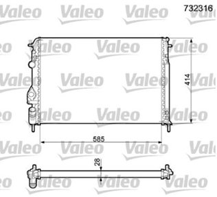 16-3514 Su Radyatoru Mekanik Renault Megane I (Ba0/1) 1.4i 16v A-T/M-T 1996-2003