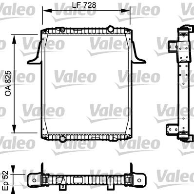 ORIS BRN032Y48 Brazing Radiator 810x708x48 Renault Rvi- Trucks Premium 210