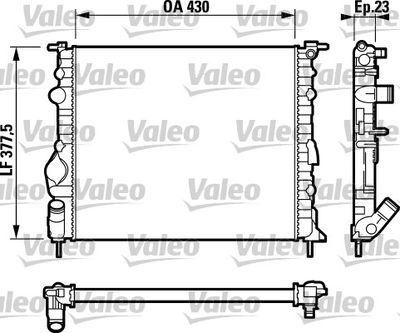 VAL-732389 Radyator Clio Ii