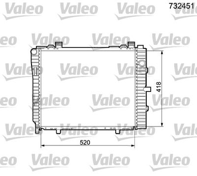 16-2839B Su Radyatoru Brazing Mercedes C Class (W202) C 200 Kompresor A-T/M-T Ac+ 1993-2000