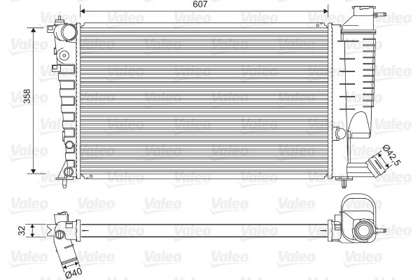 VAL-732520 Radyator Psa P306 Xsara 1.8 2.0