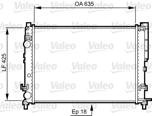 KLR-0550502AL Su Radyator 2 Sira ( Renault   Laguna 1.6 1.8i 16v )