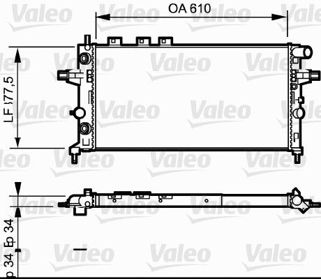16-3214B Su Radyatoru Brazing Opel Astra G (F69) 1.4 16v M-T Ac+/- 1998-2005
