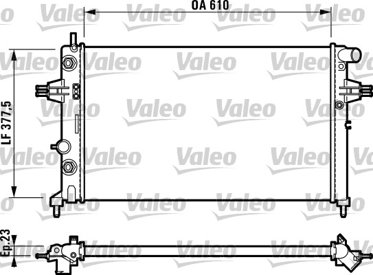 16-3213B Su Radyatoru Brazing Opel Astra G (F69) 1.4i 16v A-T 1998-2005