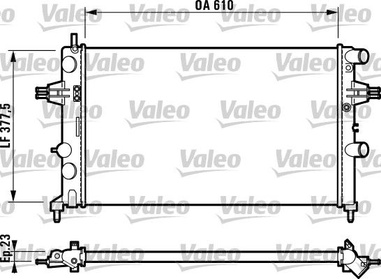 16-3246-34 Su Radyatoru Mekanik 34mm Opel Astra G (F69) 1.2 16v M-T Ac+ 1998-2005