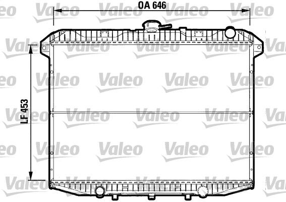 KLR-351890 Su Radyatoru (Nissan  Terrano Ii 2.7 Tdi 93/96  Manuel  452×638x36 )