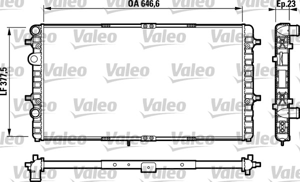 16-4421 Su Radyatoru Mekanik Volkswagen Polo Classic (6kv2) 1.9 Tdi M-T 1995-2001