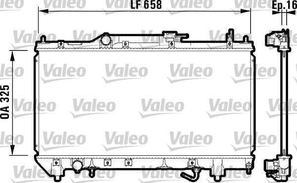 KLR-351965 Motor Su Radyatoru Toyota Avensis 1997-2000 Manuel
