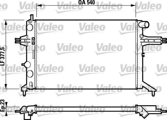 16-3254 Su Radyatoru Mekanik Opel Astra G (F69) 1.6 16v 1.8  Ac Siz A-T 1998-2005