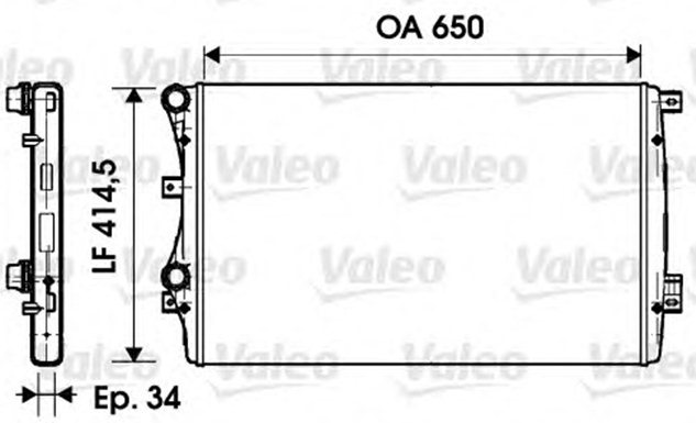 16-4423 Su Radyatoru Mekanik Volkswagen Golf V (1k1) 1.9 Tdi M-T 2003-2009