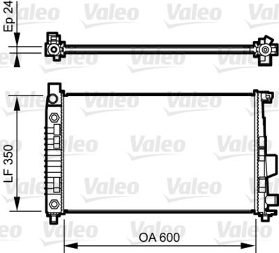 HLL-8MK 366 300-101 Su Radyatoru Mercedes W168-W414 2000-2005