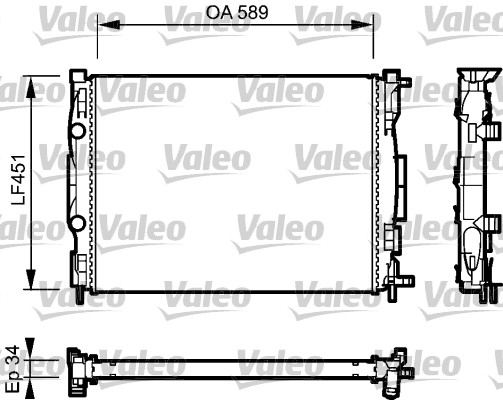 16-3507 Su Radyatoru Mekanik Renault Megane Ii (Bm0/1,Cm0/1) 1.5 Dci A-T/M-T 2002-2008