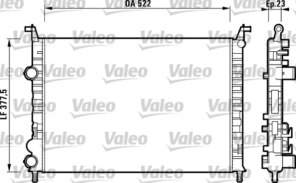 KLR-356950 Su Radyatoru (Fiat Albea Palio 1.2 1.4 98-)