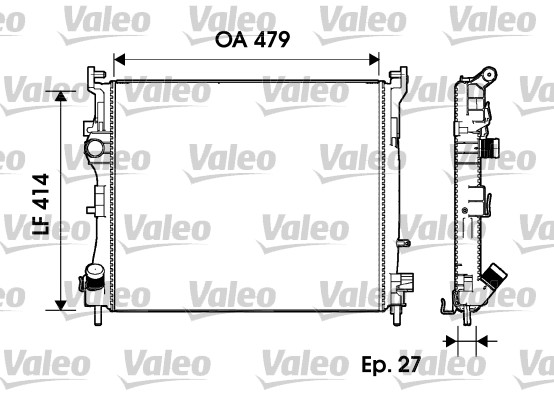 VAL-733125 Radyator Clio Ii 1.5 Dci 01-12