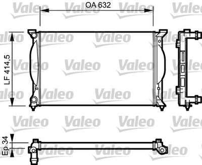 KALE.İ352900 Motor Su Radyatörü Audi A4 A6 Seat Exeo Al Pl Brz 63240826