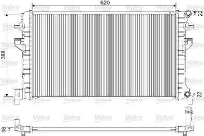 16-4436B Ek Su Radyatoru Brazing Klipsli Volkswagen Golf Vii (5g1) 1.6 Tdi A-T/M-T 2012-