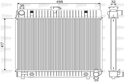 16-2833B Su Radyatoru Brazing Mercedes (W123) 2.0 M-T Ac+/- 1977-1985