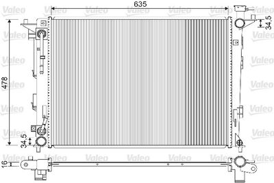 16-2139B Su Radyatoru Brazing Hyundai Ix35 (Lm) 1.6 Gdi A-T Ac+/- 2010-