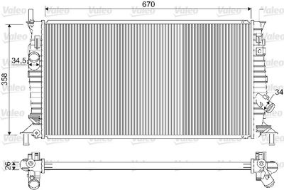 16-1901 Su Radyatoru Mekanik Ford Focus Ii (Da) 1.4i A-T/M-T Ac+/- 2004-2011