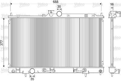 16-3002B Su Radyatoru Brazing Mitsubishi Lancer Vii (Csa) 1.3 M-T 2003-2007