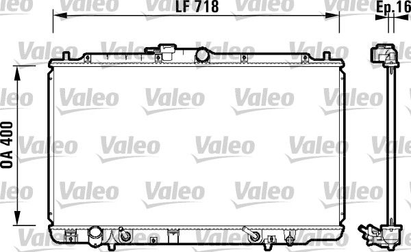 VAL-734113 Radyator Accord V6 Aut
