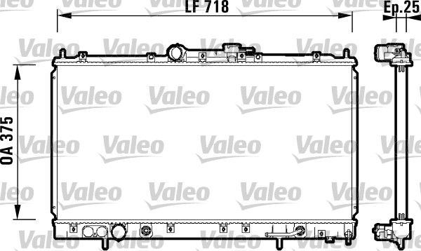 VAL-734129 Radyator Galant
