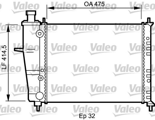 KALE.İ342270 Bravo Marea Weekend Motor Su Radyatör Al/Pl/Br 95>