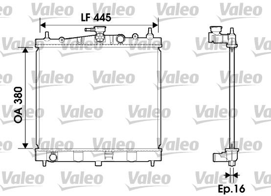 KLR-350995 Su Radyatoru (Renault Clio Iii / Clio Grandtour / Modus / Grand