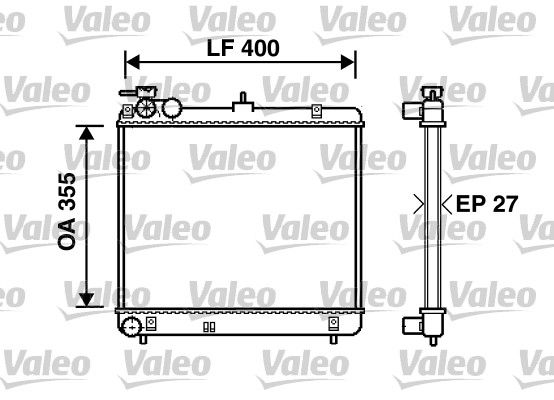 KLR-347820 Su Radyatoru Brazing (Hyundai  Atos 1.0i 98/  Manuel )