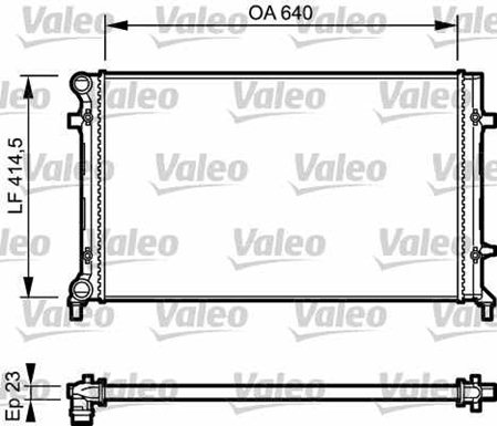 KALE.İ356920 Motor Su Radyatörü  [Brazing Versiyonu Kl353300] Audi A3 - Seat Altea ; Leon ; Toledo Iii - Skoda Octavia ; Yeti - Volkswagen Caddy Iii ; Eos ; Golf V-Vi ; Jetta Iii ; Passat ; Touran 1.4 1.6 2.0 1.6/