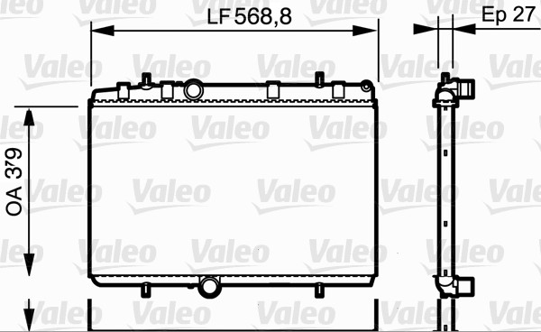 VAL 734338 Su Radyatörü  307/308/407/Partner