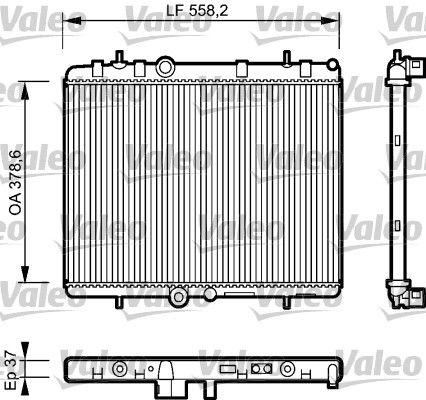 16-3334B Su Radyatoru Brazing Peugeot 407 (6d) 2.0 Hdi A-T Ac+/- 2004-2011