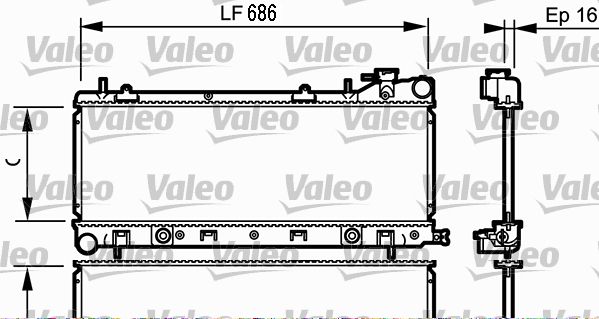 16-4006B Su Radyatoru Brazing Subaru Forester (Sf) 2.0 S Awd A-T 1995-2002 / Impreza (Gc) 1.6i Awd 1992-2000