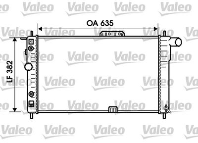 KLR-342245 Su Radyatoru (Daewoo  Cielo 1.5 95/08) 635×385x27