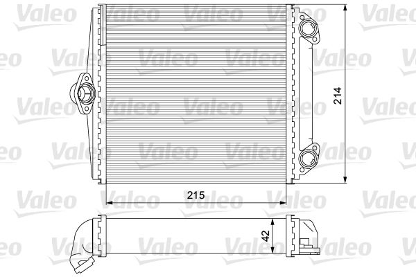KALE.İ360195 346645 Kalorifer Radyatör Borusuz Mknk Mercedes Benz (S-Class) W126 260se 280s 280-560 Se,Sel 79<91 ; (S-Class) C126 380-560sec 80<91